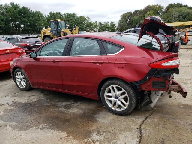 3FA6P0H77GR162537 - 2016 FORD FUSION SE RED photo 2