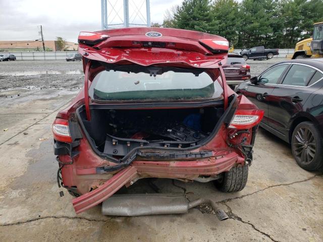 3FA6P0H77GR162537 - 2016 FORD FUSION SE RED photo 6