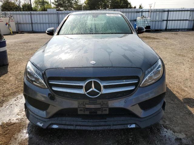55SWF4KB3GU110338 - 2016 MERCEDES-BENZ C 300 4MATIC GRAY photo 5