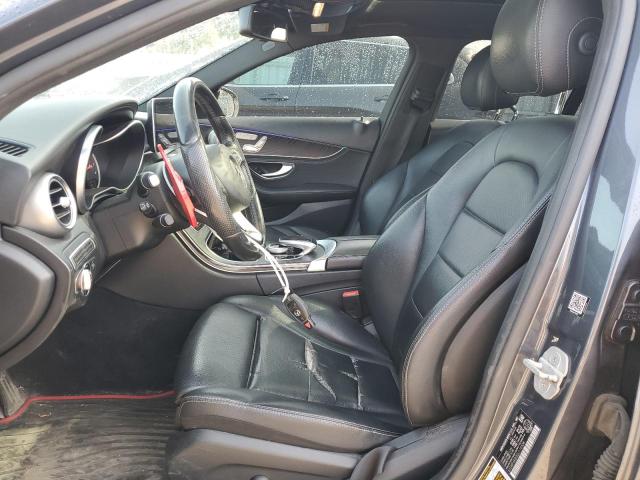 55SWF4KB3GU110338 - 2016 MERCEDES-BENZ C 300 4MATIC GRAY photo 7