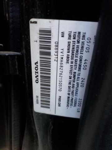 YV1MH682762150570 - 2006 VOLVO S40 T5 BLACK photo 12