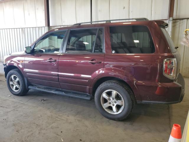 5FNYF18677B026266 - 2007 HONDA PILOT EXL BURGUNDY photo 2