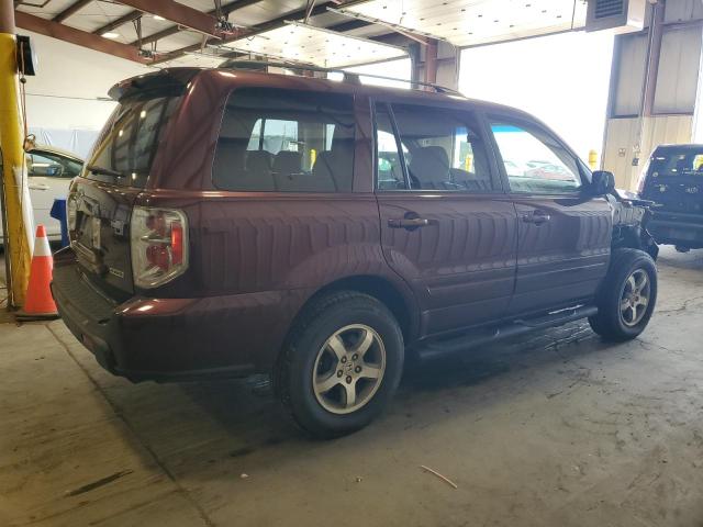 5FNYF18677B026266 - 2007 HONDA PILOT EXL BURGUNDY photo 3