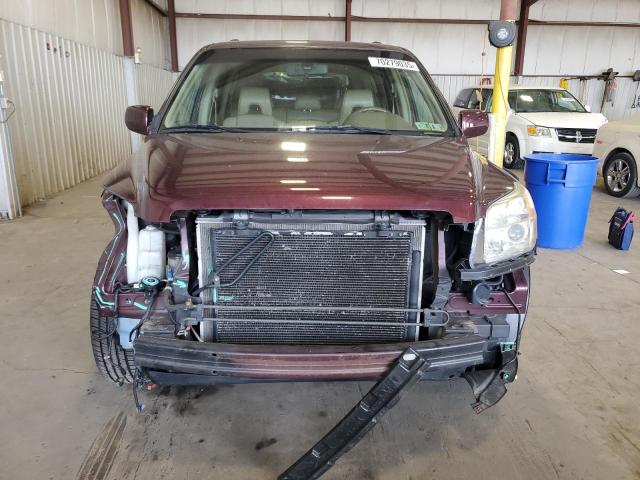 5FNYF18677B026266 - 2007 HONDA PILOT EXL BURGUNDY photo 5