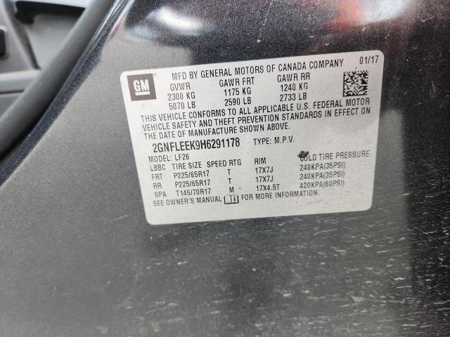 2GNFLEEK9H6291178 - 2017 CHEVROLET EQUINOX LS CHARCOAL photo 13