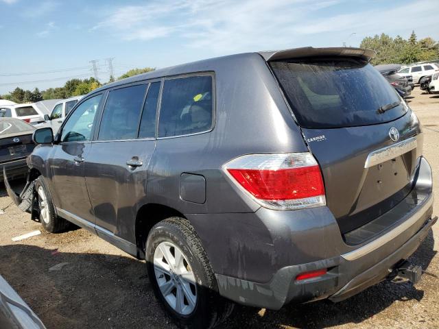 5TDBK3EH3DS249463 - 2013 TOYOTA HIGHLANDER BASE GRAY photo 2