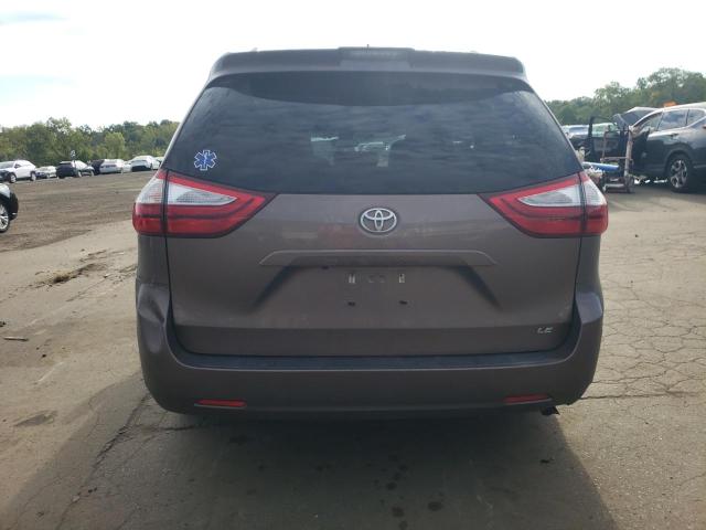 5TDKZ3DC8KS972806 - 2019 TOYOTA SIENNA LE Kahverengi fotoğraf 6