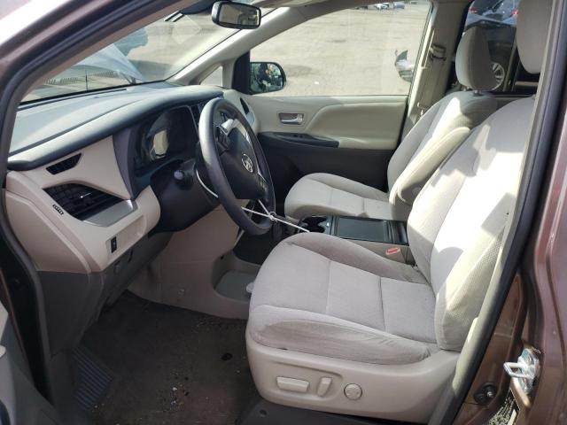 5TDKZ3DC8KS972806 - 2019 TOYOTA SIENNA LE Kahverengi fotoğraf 7