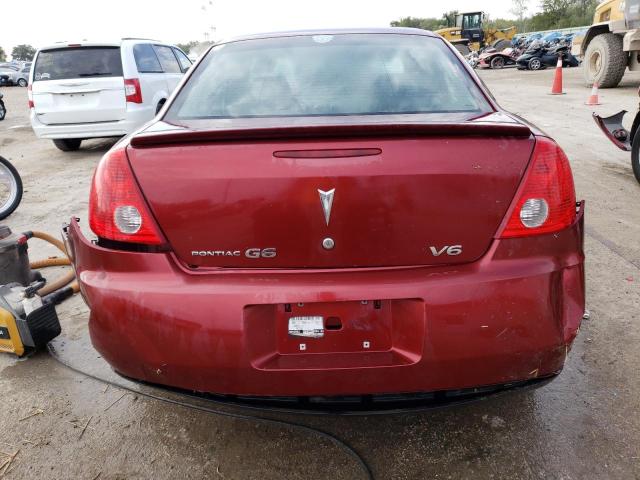 1G2ZG57N584127045 - 2008 PONTIAC G6 BASE MAROON photo 6