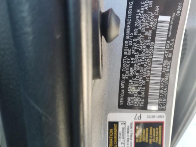 4T1BF1FK7FU052499 - 2015 TOYOTA CAMRY LE SILVER photo 12