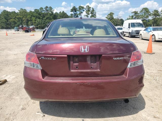1HGCP26829A131117 - 2009 HONDA ACCORD EXL BURGUNDY photo 6