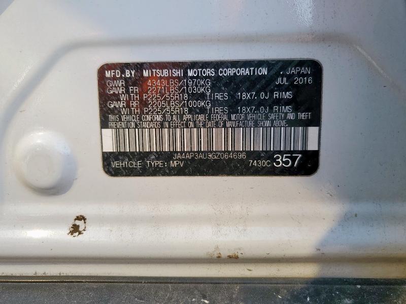 JA4AP3AU3GZ064696 - 2016 MITSUBISHI OUTLANDER ES Ağ foto 13