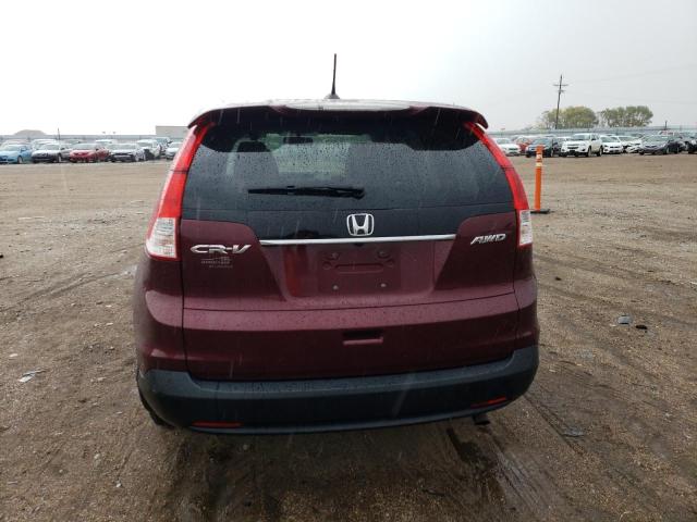 5J6RM4H78CL050498 - 2012 HONDA CR-V EXL BURGUNDY photo 6