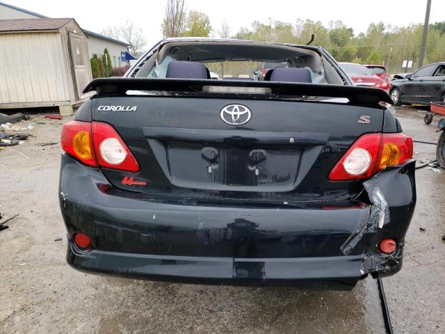 1NXBU4EE3AZ255840 - 2010 TOYOTA COROLLA BASE BLACK photo 6