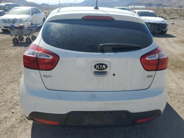 KNADM5A36D6231383 - 2013 KIA RIO LX WHITE photo 6