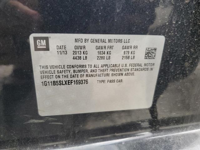1G11B5SLXEF169376 - 2014 CHEVROLET MALIBU LS CHARCOAL photo 13
