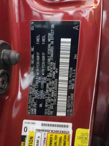 5TDKZ3DCXJS930409 - 2018 TOYOTA SIENNA LE RED photo 13