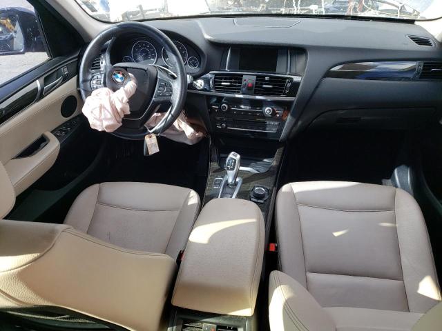 5UXWZ7C39H0V92278 - 2017 BMW X3 SDRIVE28I GRAY photo 8