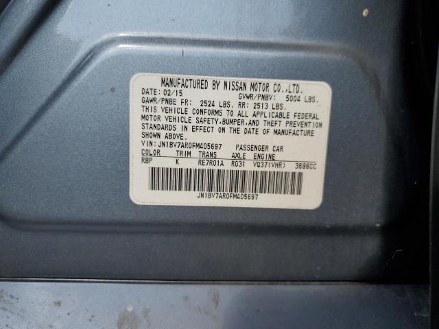 JN1BV7AR0FM405697 - 2015 INFINITI Q50 BASE ლურჯი ფოტო 12