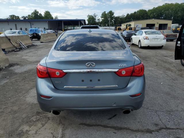 JN1BV7AR0FM405697 - 2015 INFINITI Q50 BASE ლურჯი ფოტო 6