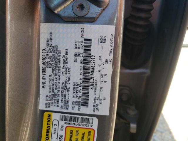 3LN6L2LU4GR632212 - 2016 LINCOLN MKZ HYBRID 灰色 照片 13