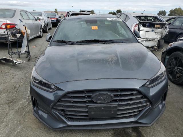 KMHTG6AF1KU019727 - 2019 HYUNDAI VELOSTER BASE GRAY photo 5