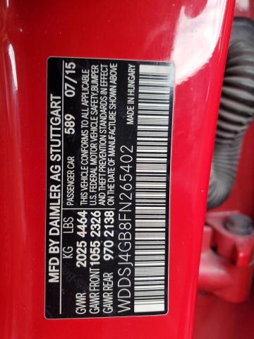 WDDSJ4GB8FN265402 - 2015 MERCEDES-BENZ CLA 250 4MATIC RED photo 12
