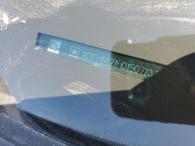 1G1FH1R71H0190713 - 2017 CHEVROLET CAMARO SS BLACK photo 12