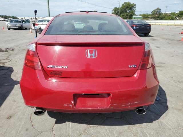 1HGCS22829A002556 - 2009 HONDA ACCORD EXL წითელი ფოტო 6