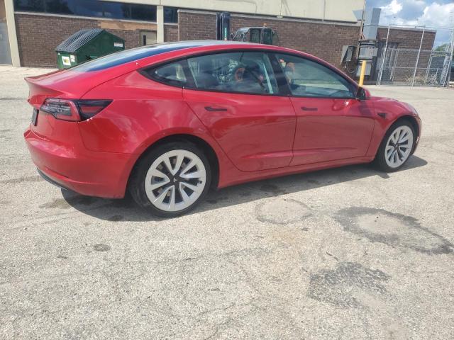5YJ3E1EA5PF451989 - 2023 TESLA MODEL 3 红色 照片 3