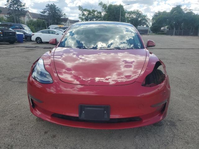 5YJ3E1EA5PF451989 - 2023 TESLA MODEL 3 红色 照片 5