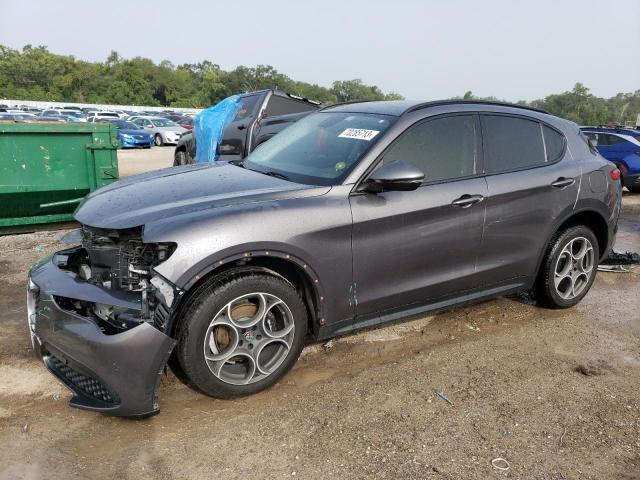ZASFAKPN1J7B64524 - 2018 ALFA ROMEO STELVIO SPORT Grau Foto 1