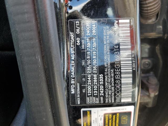 WDCGG8JB8EG169314 - 2014 MERCEDES-BENZ GLK 350 4MATIC BLACK photo 13