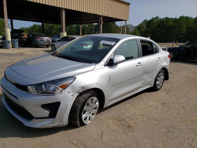 3KPA24AD7NE434387 - 2022 KIA RIO LX GRAY photo 1