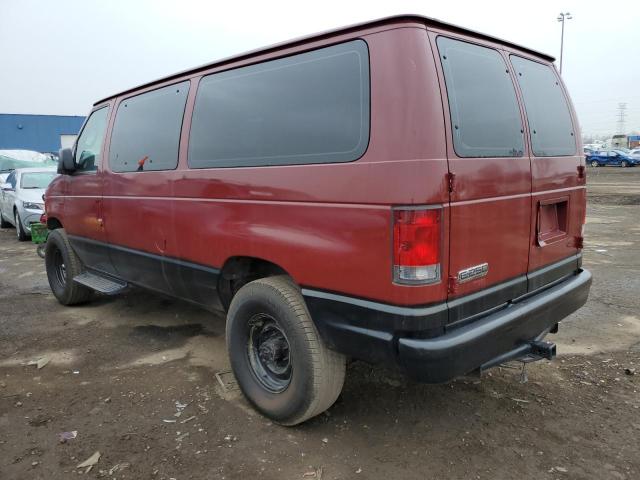 1FBNE31L17DA63164 - 2007 FORD ECONOLINE E350 SUPER DUTY WAGON MAROON photo 2