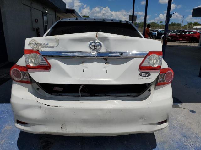 2T1BU4EE0CC854943 - 2012 TOYOTA COROLLA BASE WHITE photo 6