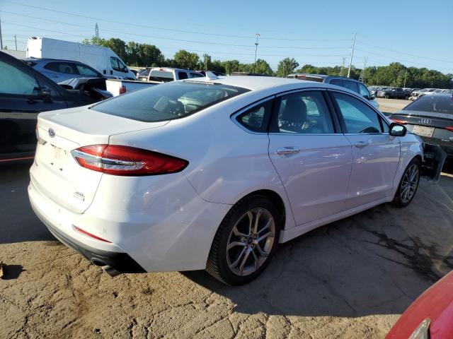 3FA6P0CD3KR260096 - 2019 FORD FUSION SEL WHITE photo 3