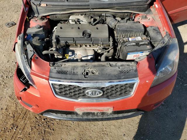 KNADH4A35B6952936 - 2011 KIA RIO BASE RED photo 11