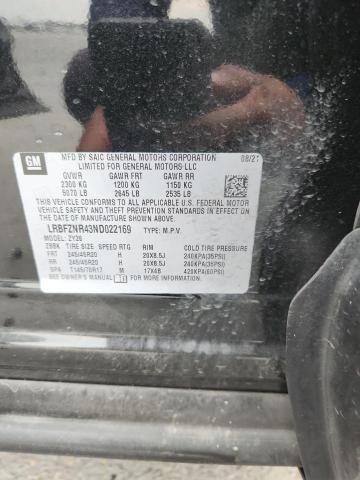 LRBFZNR43ND022169 - 2022 BUICK ENVISION ESSENCE 黑色 照片 13