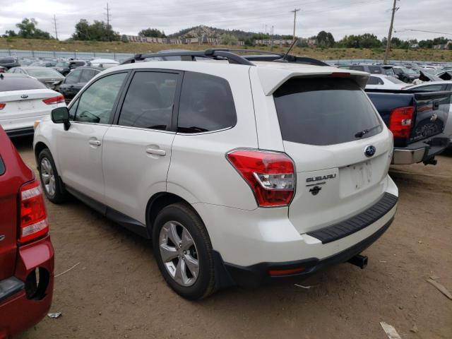 JF2SJARC8FH583616 - 2015 SUBARU FORESTER 2.5I LIMITED WHITE photo 2