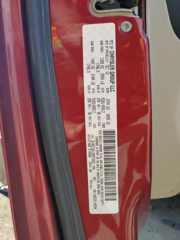 2C4RC1BG1DR573323 - 2013 CHRYSLER TOWN & COU TOURING RED photo 13