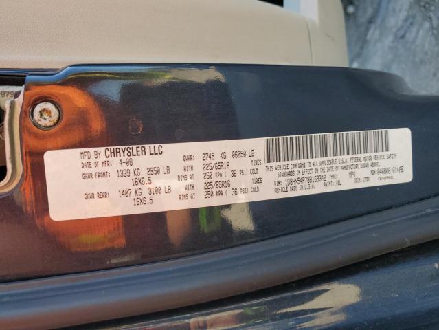 1D8HN54P78B168342 - 2008 DODGE GRAND CARAVAN SXT BLUE photo 14