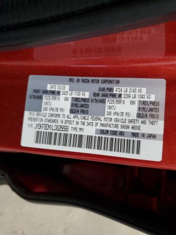 JM3KFBDMXL0825698 - 2020 MAZDA CX-5 GRAND TOURING RED photo 13