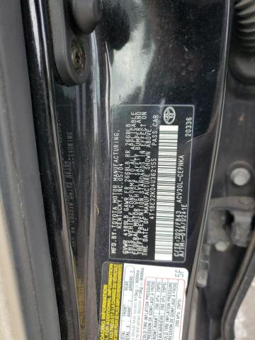 4T1BE32K04U362155 - 2004 TOYOTA CAMRY LE BLACK photo 12