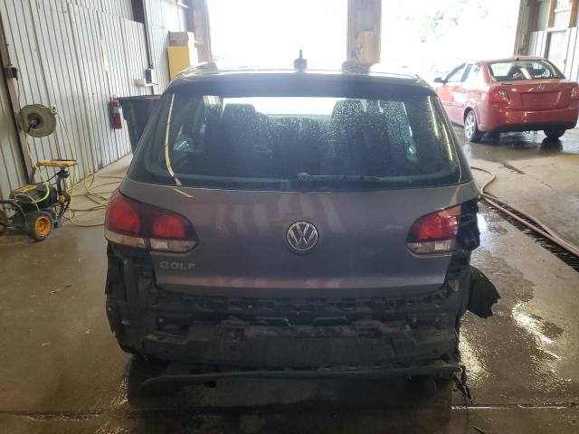 WVWDB7AJXCW121230 - 2012 VOLKSWAGEN GOLF GRAY photo 6