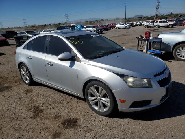 1G1PH5S96B7171189 - 2011 CHEVROLET CRUZE LTZ SILVER photo 4