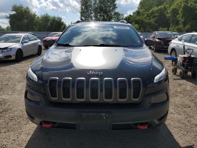 1C4PJMBS7HW630706 - 2017 JEEP CHEROKEE TRAILHAWK BLACK photo 5