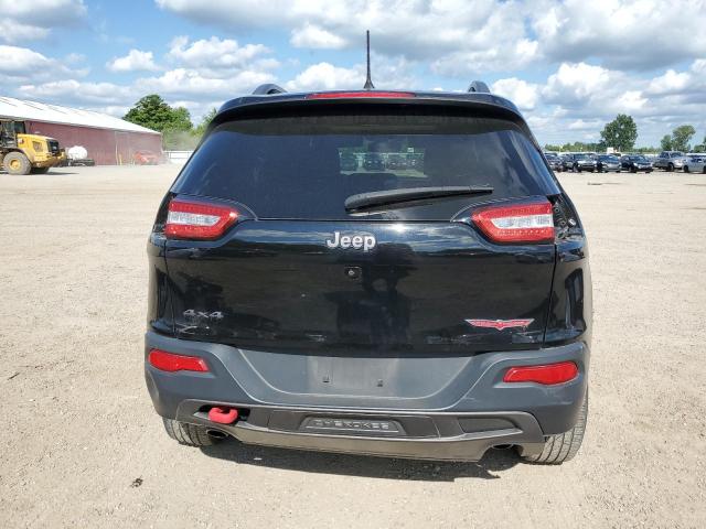 1C4PJMBS7HW630706 - 2017 JEEP CHEROKEE TRAILHAWK BLACK photo 6