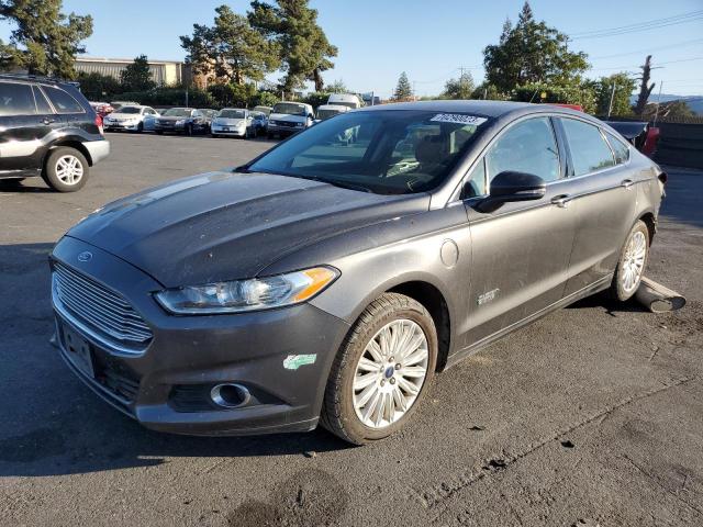 3FA6P0PU6FR235158 - 2015 FORD FUSION SE PHEV CHARCOAL photo 1