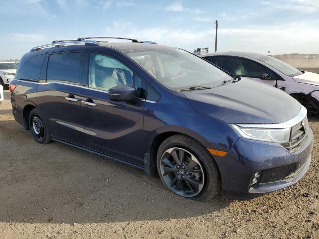 5FNRL6H87NB503612 - 2022 HONDA ODYSSEY TOURING 蓝色 照片 4